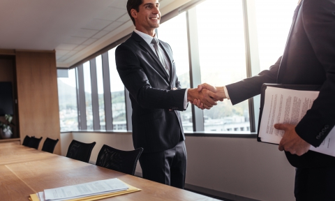 businessmen shaking hands